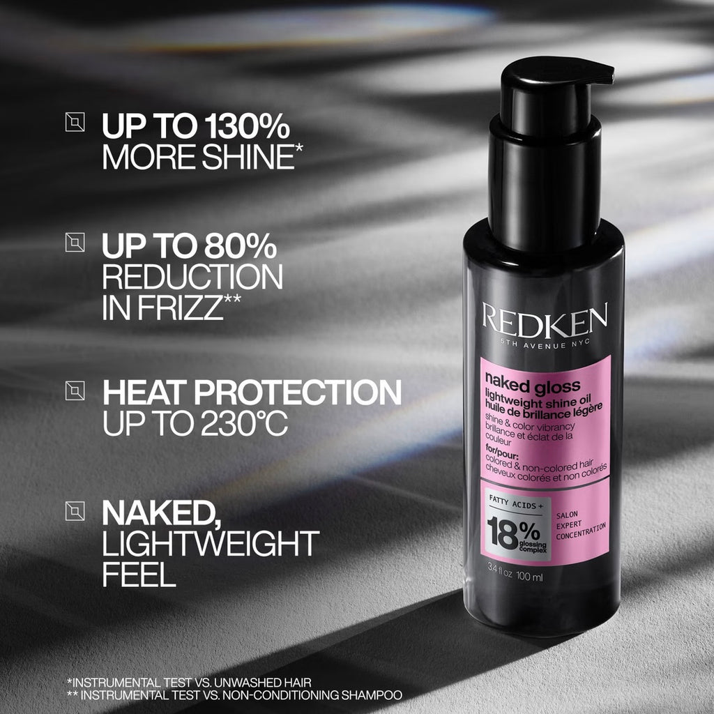 REDKEN - NAKED GLOSS LIGHT WEIGHT SHINE OIL